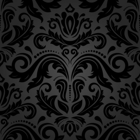 Stickers carrelage baroque noir chic - Stickers Carrelage