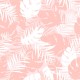 Stickers carrelage feuille blanche et rose